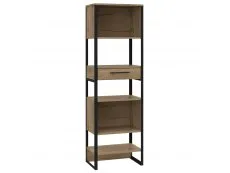 Core Products Core Brooklyn Pine Effect Tall Narrow 1 Drawer Bookcase