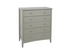 Core Products Core Como Light Grey 5 Drawer Chest of Drawers