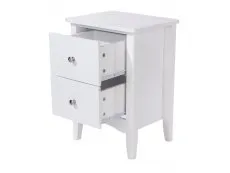 Core Products Core Como White 2 Drawer Bedside Table