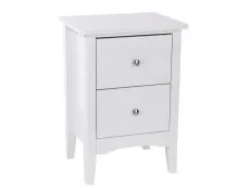 Core Products Core Como White 2 Drawer Bedside Table