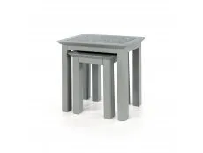 Core Products Core Perth Grey Painted with Grey Stone Inset Nest of 2 Tables