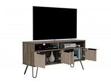 Core Products Core Nevada Smoked Oak and Bleached Grey 4 Door Wide Screen TV Cabinet