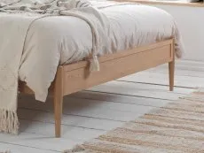 Birlea Furniture & Beds Birlea Leonie 6ft Super King Size Rattan Oak Wooden Bed Frame