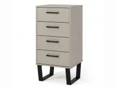 Core Products Core Texas Grey Waxed Pine 4 Drawer Narrow Chest of Drawers