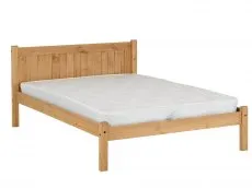 Seconique Seconique Maya 4ft Small Double Distressed Wax Pine Wooden Bed Frame