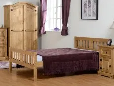Seconique Seconique Rio 4ft6 Double Wax Pine Wooden Bed Frame