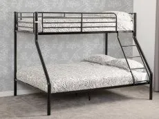 Seconique Seconique Tandi 3ft plus 4ft6 Black Metal Bunk Bed Frame