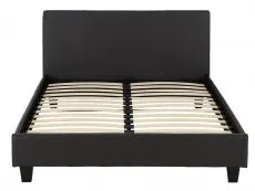 Seconique Seconique Prado 4ft Small Double Brown Faux Leather Bed Frame