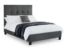Julian Bowen Julian Bowen Sorrento 6ft Super King Size Slate Grey Linen Fabric Bed Frame