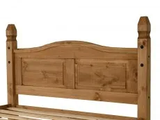 Seconique Seconique Corona 4ft6 Double Wax Pine Wooden Bed Frame (High Footend)