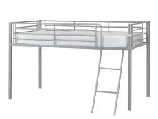 Seconique Seconique Kora 3ft Single Silver Metal Mid Sleeper Bed Frame