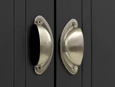 Seconique Seconique Toledo Grey and Oak 2 Door Double Wardrobe