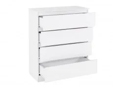 Seconique Malvern White 4 Drawer Chest of Drawers