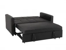 Seconique Seconique Astoria Black Faux Leather Sofa Bed
