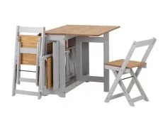 Seconique Seconique Santos Butterfly Grey and Pine Dining Table and 4 Chairs
