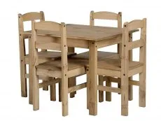 Seconique Seconique Panama Waxed Pine Dining Table and 4 Chair Set