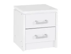 Seconique Seconique Charles White 2 Drawer Bedside Table