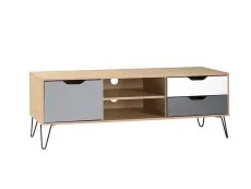 Seconique Seconique Bergen Grey and Oak 1 Door 2 Drawer TV Cabinet