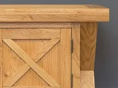 Honey B Honey B X Range 1 Door Oak Wooden TV Cabinet (Assembled)
