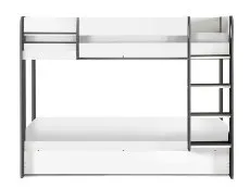 Julian Bowen Julian Bowen Mars 3ft Single Charcoal and White Wooden Bunk and Underbed Frame