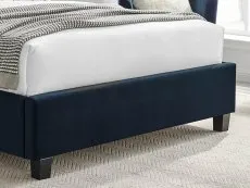 Limelight  Limelight Polaris 5ft King Size Navy Blue Fabric Bed Frame