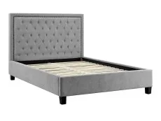 Limelight  Limelight Rhea 5ft King Size Light Grey Fabric Bed Frame