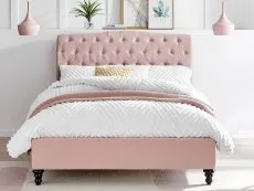 Limelight Rosa 5ft King Size Pink Fabric Bed Frame
