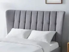 Limelight  Limelight Tasya 4ft6 Double Light Grey Fabric Bed Frame