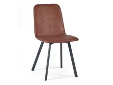 Julian Bowen Julian Bowen Goya Set of 2 Brown Faux Leather Dining Chairs
