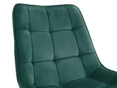 Julian Bowen Julian Bowen Hadid Set of 2 Green Velvet Dining Chairs
