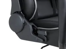 Julian Bowen Julian Bowen Comet Black and Grey Faux Leather Gaming Chair