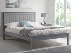Limelight  Limelight Taurus 5ft King Size Light Grey Wooden Bed Frame (Low Footend)