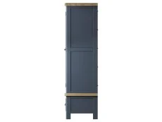 ASC ASC Hudson Oak and Blue 2 Door 1 Drawer Double Wardrobe (Part Assembled)