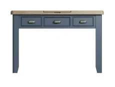 ASC ASC Hudson Oak and Blue 3 Drawer Dressing Table