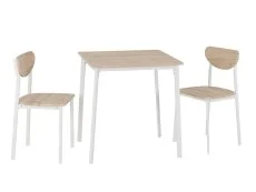 Seconique Seconique Riley White and Oak Dining Table and 2 Chair Set