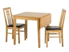 Seconique Seconique Vienna Oak Extending Dining Table and 2 Chair Set