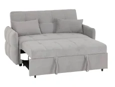 Seconique Seconique Chelsea Silver Fabric Sofa Bed