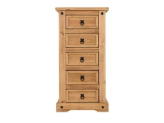 Seconique Seconique Corona Pine 5 Drawer Tall Chest of Drawers