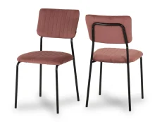 Seconique Seconique Sheldon Set of 4 Pink Velvet Dining Chairs