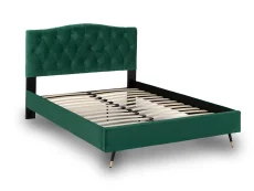 Seconique Seconique Freya 4ft6 Green Velvet Fabric Bed Frame