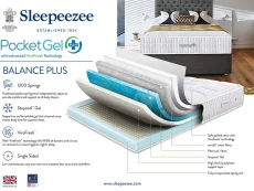 Sleepeezee Sleepeezee Balance Plus Gel Pocket 1200 4ft Small Double Mattress
