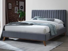 Time Living Time Living Albany 4ft6 Double Dark Grey Fabric Bed Frame