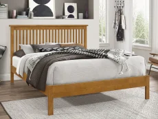 Time Living Time Living Ascot 5ft King Size Oak Wooden Bed Frame