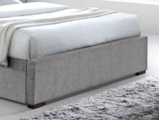 Time Living Time Living Hamilton 5ft King Size Light Grey Fabric Bed Frame