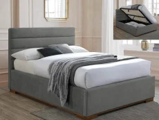 Time Living Time Living Mayfair 4ft6 Double Light Grey Fabric Ottoman Bed Frame