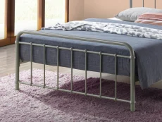 Time Living Time Living Miami 4ft6 Double Pebble Metal Bed Frame