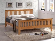 Time Living Time Living Turin 4ft6 Double Honey Oak Wooden Bed Frame