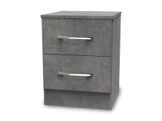 Welcome Welcome Avon 2 Drawer Small Bedside Table (Assembled)