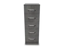 Welcome Welcome Avon 5 Drawer Tall Narrow Chest of Drawers (Assembled)