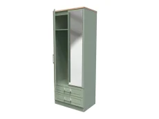 Welcome Welcome Kent 2 Door 2 Drawer Tall Mirrored Double Wardrobe (Assembled)